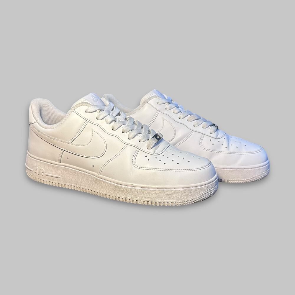 Nike Air Force 1 ’07 Triple White Men’s Sneakers - Size 10.5